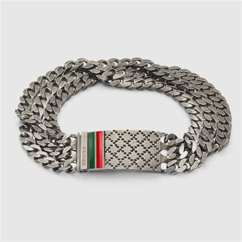 gucci link chain rainbow bracelet|gucci chain bracelet men's.